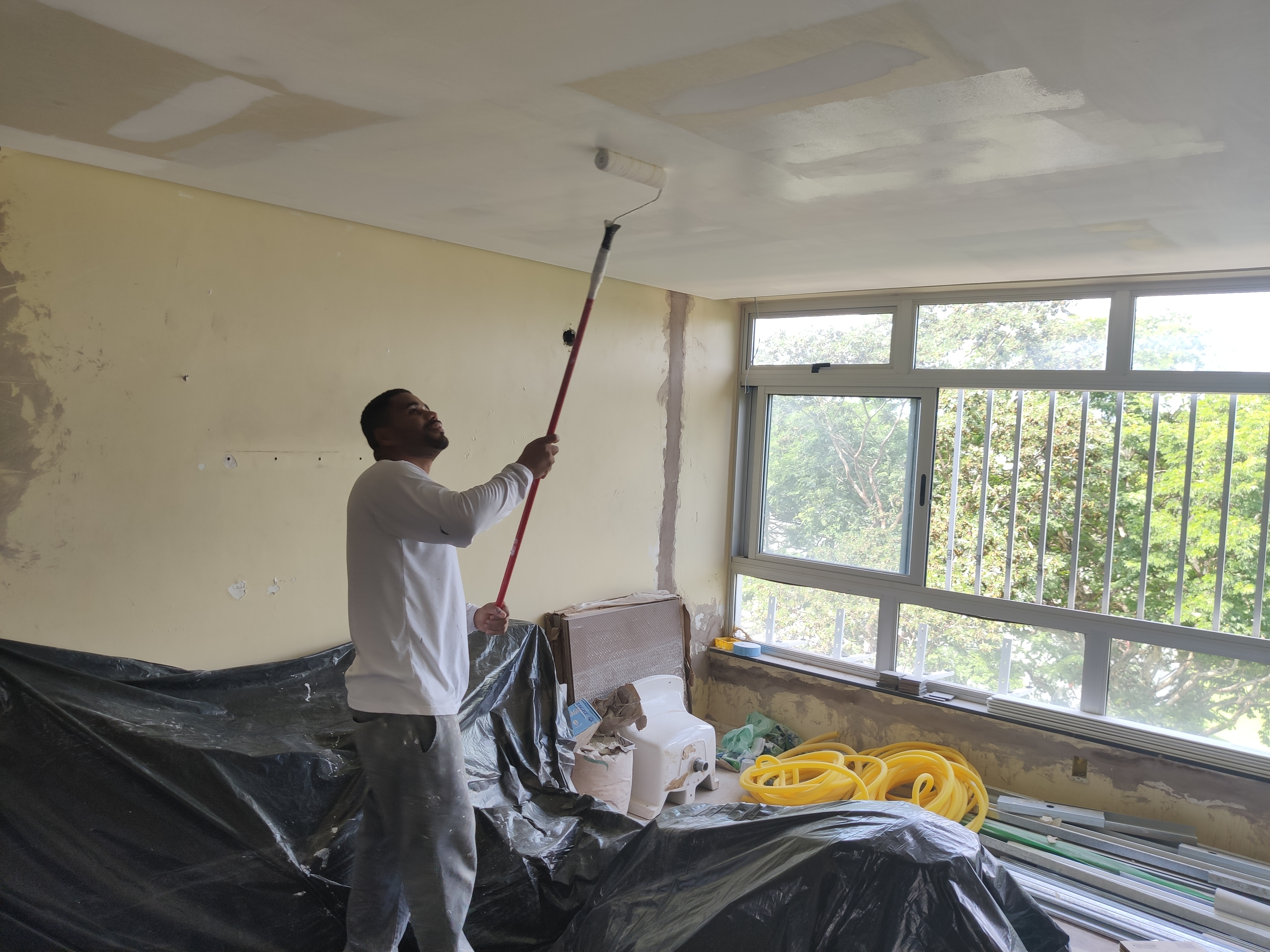 Pintura e paredes de Drywall